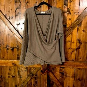 NWOT waffle knit sweater